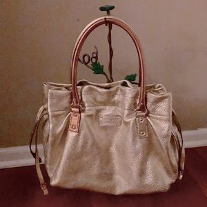 😍FINAL  SALE! RARE KATE SPADE GOLD LARGE PURSE EUC